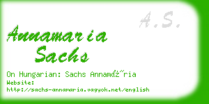 annamaria sachs business card